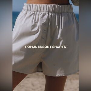 Daily drills poplin resort shorts